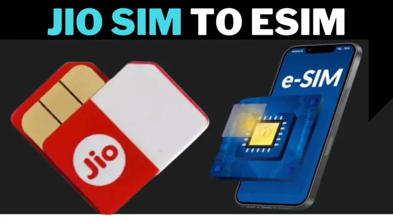 How to convert Jio sim to eSIM