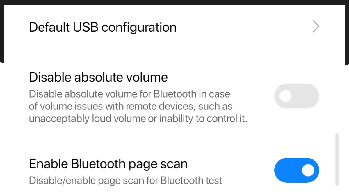 Disable Bluetooth Absolute Volume