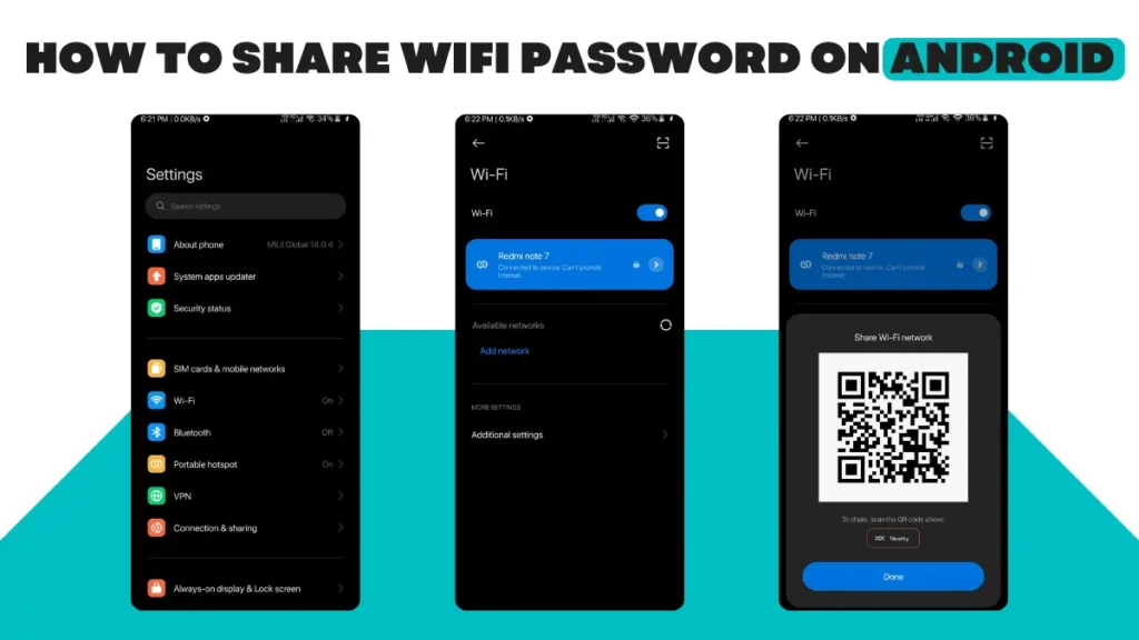 How to Share WIFI Password on Android