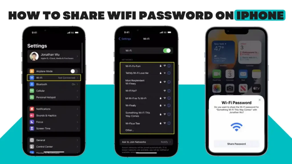 How to Share WIFI Password on iPhone