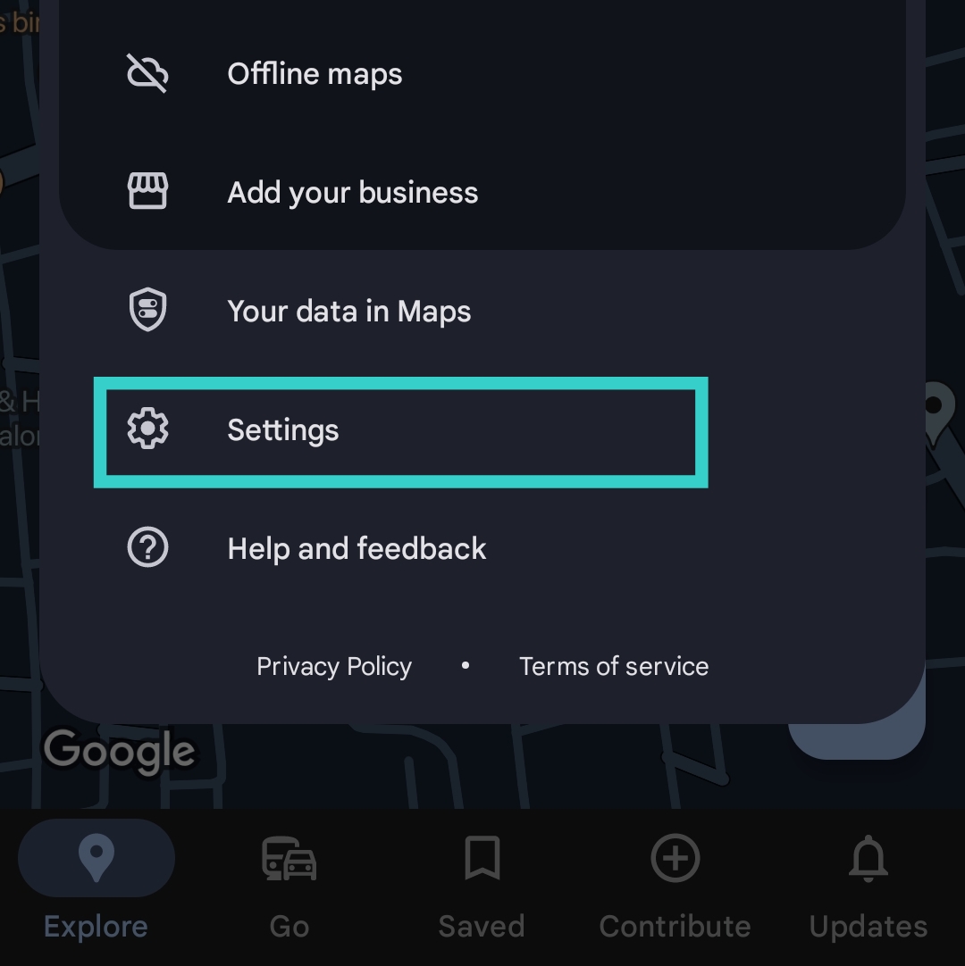 Turn off Voice on Maps from Setting