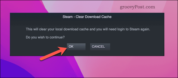 Restart Steam using the command