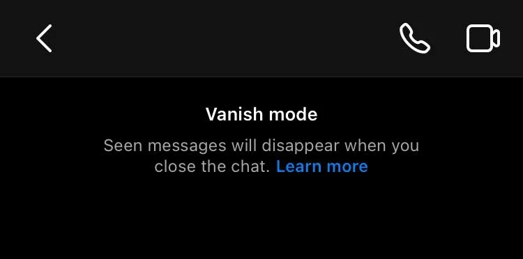 How to Turn Off Vanish Mode on Instagram App