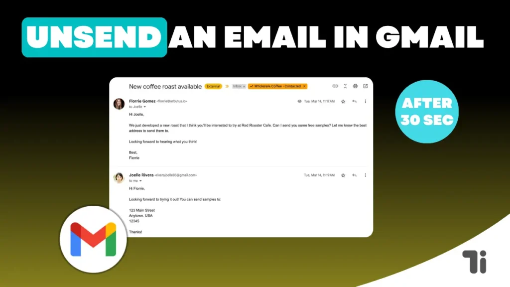 Unsend an Email in Gmail After 30 Seconds